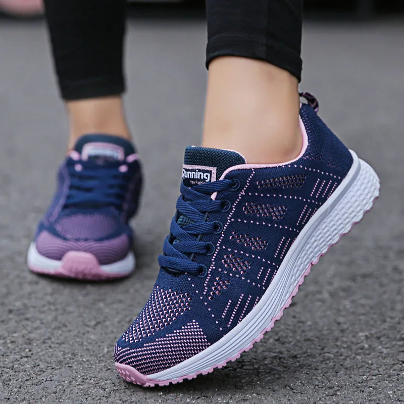 Women’s Breathable Mesh Walking Shoes – Lightweight Casual Sneakers