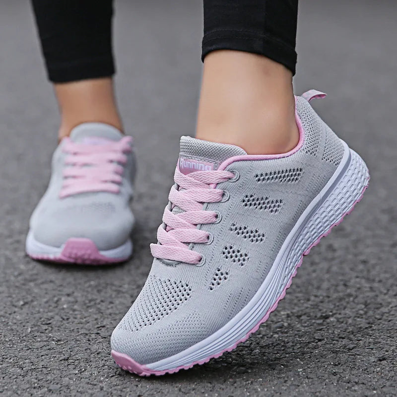 Women’s Breathable Mesh Walking Shoes – Lightweight Casual Sneakers