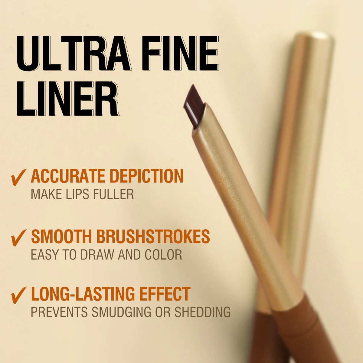 Matte Nude Lip Liner Set (6 Colors) – Long-Lasting & Natural Finish