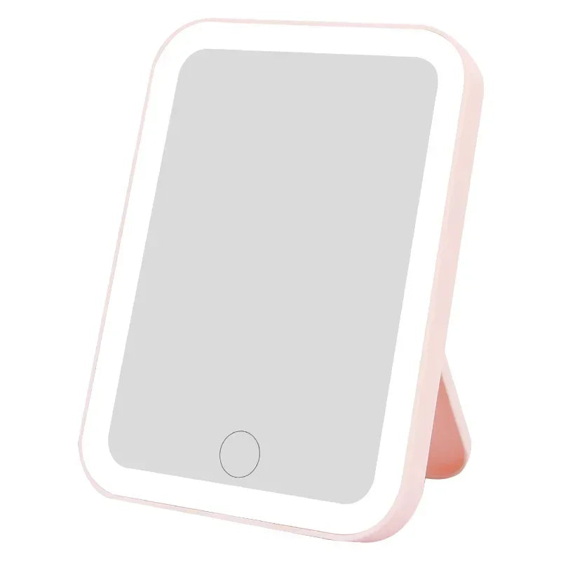 LED Makeup Mirror with Touch Control & Adjustable Light